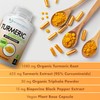 Turmeric Curcumin Supplement - 2250mg/d - Veggie Caps - 95%