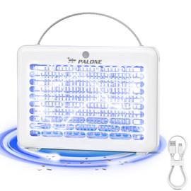 PALONE Electric Bug Zapper, High-Voltage Fly Trap Indoor, Safe Dual-Action Mosquito Zapper, Fly Zapper Outdoor, Mosquito Repellent for Bedroom Courtyard