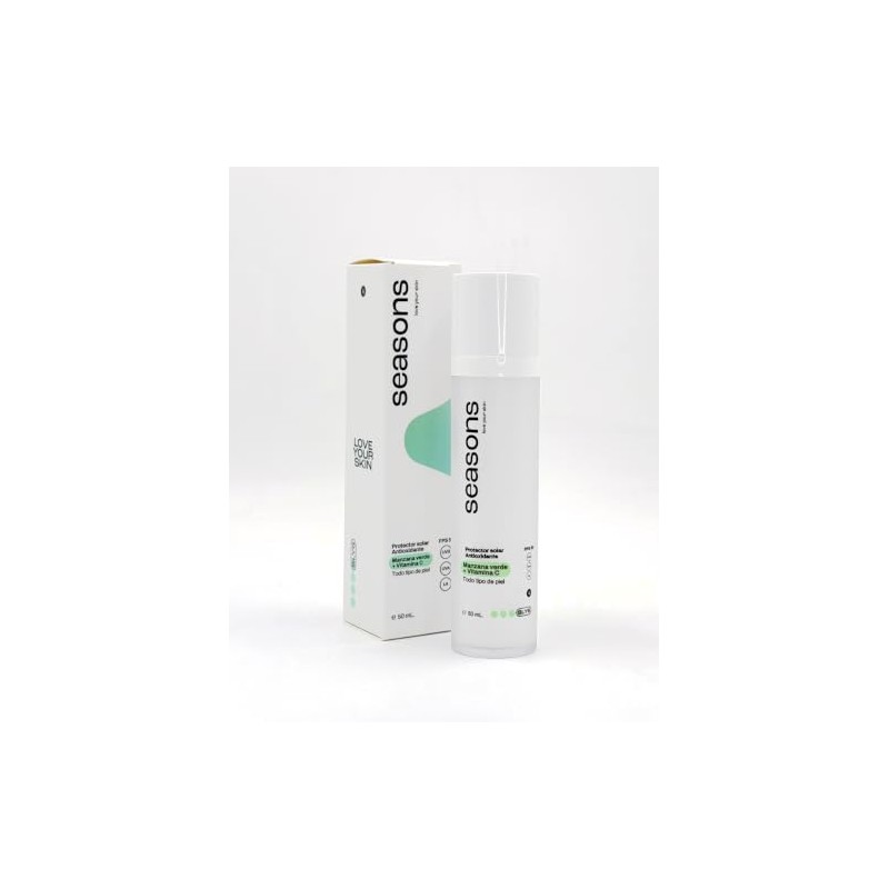 Seasons Protector Solar Antioxidante FPS 50 Manzana Verde y Vitamina