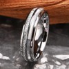 Concept Knight Tungsten Carbide Rings for Men Women 8mm/6mm Silver