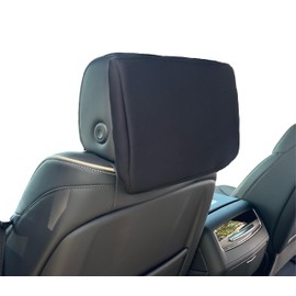 Car Console Covers Plus Made in USA Designed for GMC Yukon Denali, Yukon & Yukon XL 2021-2025 Neoprene Protective Padded Cover for Rear Seat Entertainment Screen Black SS (ONE)
