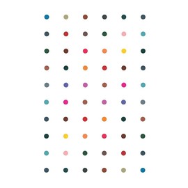 Generic Velvet Dot Bindi Tattoo Stickers Adhesive Body Bindi Forehead Stickers Adhesive Body Jewelry Indian Daily Use Forehead Bindi Round Dot for Women Multisize bindi for Women (Multicolour)