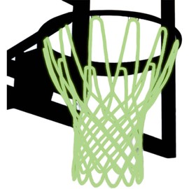 Outdoor Portable Luminous Basketball net with Adult self Luminous Basketball Frame and mesh Pocket (Yellowish Green, One Size)