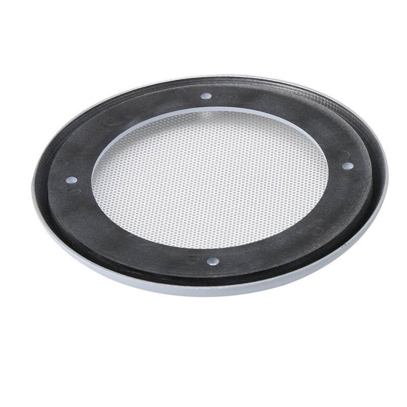 White Round Grills Cover Metal Mesh Speaker Replacement for 4