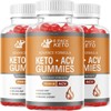 Rillvo (3 Bottles) 6 Pack Keto ACV Gummies Advanced Formula