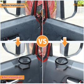 Aunginsy Car Cup Holder Compatible with Toyota FJ Cruiser 2007-2021 Inner Door Panel Cup Holder Expander Drink Water Stand Front Door Panel Cup Bottle Mount Organizer Tray Accessories (Left+Right)