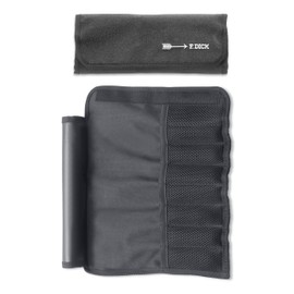 F. DICK Garnierset in Rolltasche 7-teilig (komplettes Set, Sparschäler, Winkelpalette, 2 Fruchtausstecher, Entkerner, Schaber, Schälmesser), Edelstahl, 34 cm