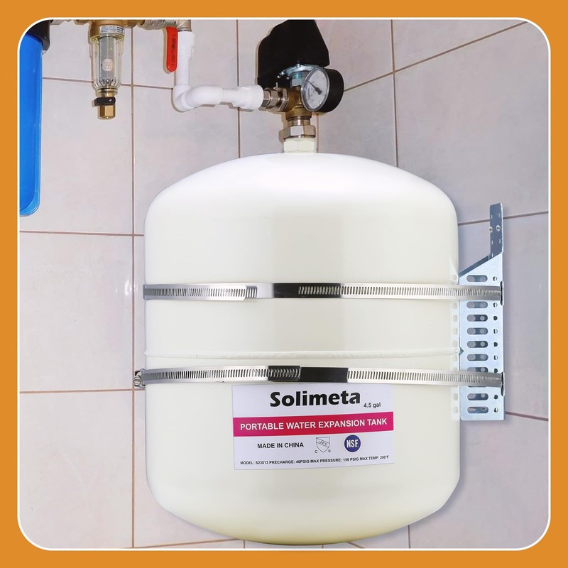 Solimeta 4.5 Gallon Potable Water Expansion Tank With Adjustable Wall
