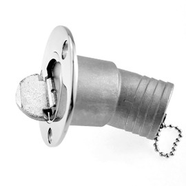 45 Degree Angle Marine Deck Filler Fill ，Stainless steel 316 Keyless Cap boat Hardware accessories Socket yacht W/ Rubber Gasket Fit for 1.5" /2” Diameter hose (Option: Gas, 2" /50mm)