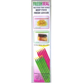 FRESH SEAL Box 6-12pc Set Keep Food FRESH  Grip Stick Original Bag Sealer Closer - 18