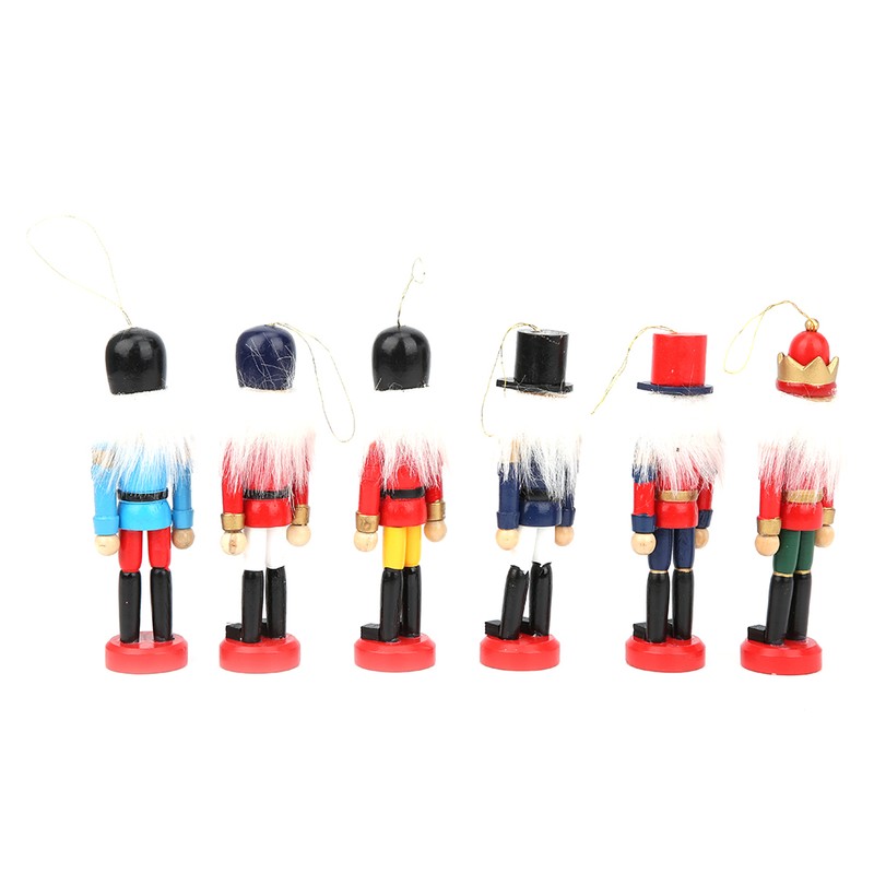 Wooden Nutcracker Doll Soldier Puppet Christmas Ornaments Decoration for Home