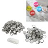 100 Sets Blank Button Badge Parts Set Round Shape Rust