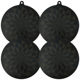 FwQoFvk 4 Pcs Thermochromic Induction Cooktop Protector, Induction Cooktop Protective Cover, Multifunctional Countertop Protector Mat for Kitchen Cooking 24 cm