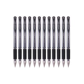 Uni-ball 751081000 UM151S SigNo Gel Rollerball Comfort Grip 0.7mm Tip 0.5mm Line Black (Pack of 12)