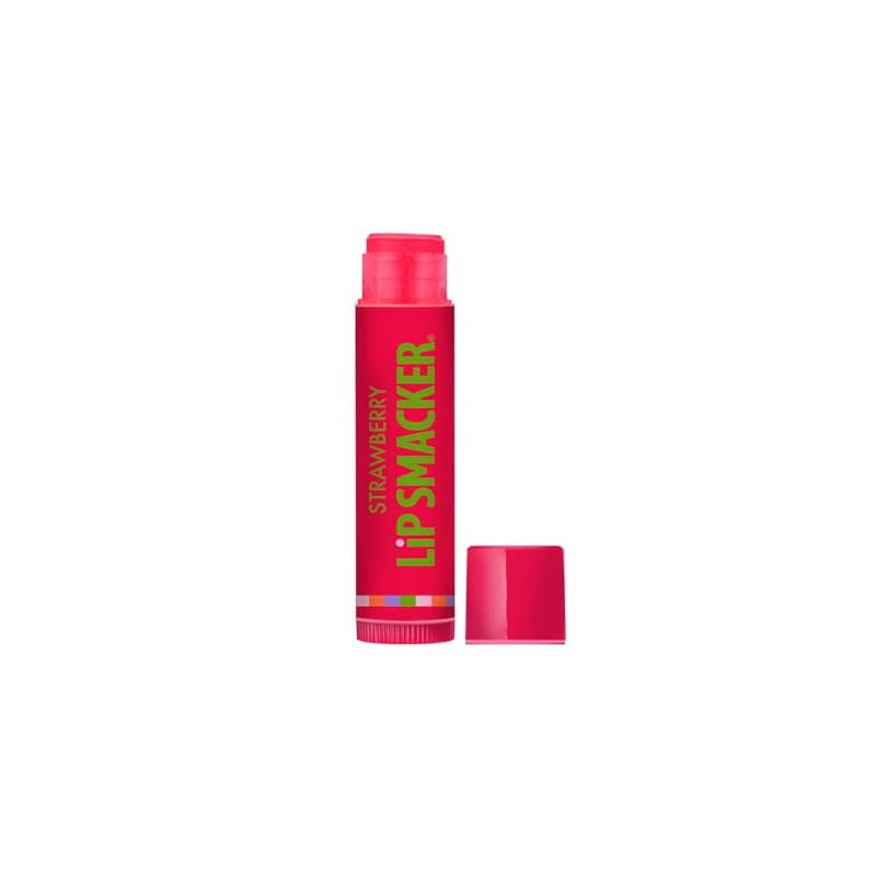 Lip Smacker Bálsamo labial de fresa, 0.14 onzas (paquete de