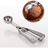 3Pcs Ice Cream Scoop Stainless Steel Cookie Scoop Set with