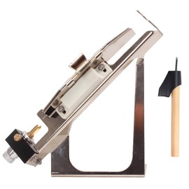 SPG Adjustable Arrow Fletching Jig - Straight Metal Fletching Tool with Arrow Fletching Removal Tool, 3, 4 or 6 Real Feather and Plastic Vanes Universal Arrow Fletcher