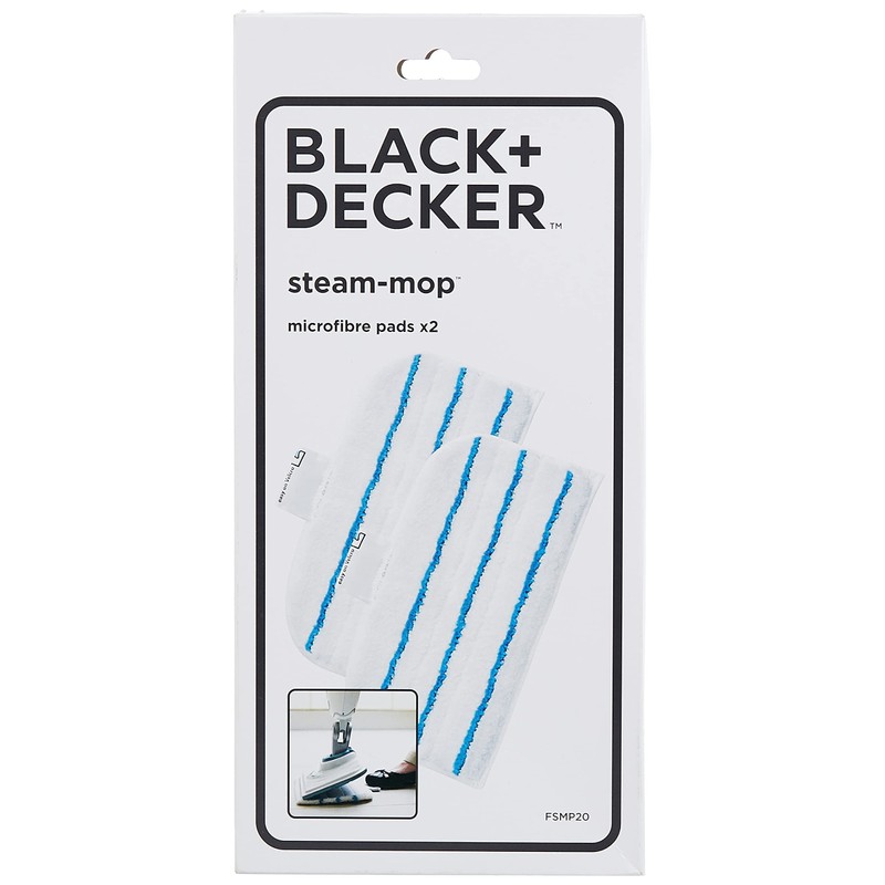 Black & Decker FSMP20 Steam Mop Replacement Pads x2