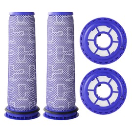Replacement Filters for Dyson DC41, DC65, DC66, UP13, UP20, UP30, 2 Post-Motor Filters and 2 Pre-Motor Filters for Dyson Ball Animal 2, Ball Animal 3 Vacuum, Replaces Parts# 920769-01 & 920640-01