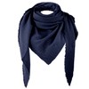 Gloop Women's Scarf XXL Knitted Triangle Scarf Cotton Triangular Scarf