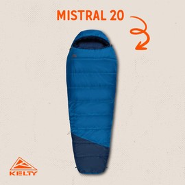 Kelty | Mistral 20° Degree Sleeping Bag, Regular, 550 Down - Durable and Comfortable Design - 3-Season Camping