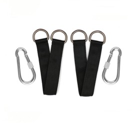 HUATEEN Swing Hanging Straps,2 PCS 30cm Hammock Tree Straps Swing Hanging Kit with 2 Carabiner and D-rings for Adjustable Duty Hammocks