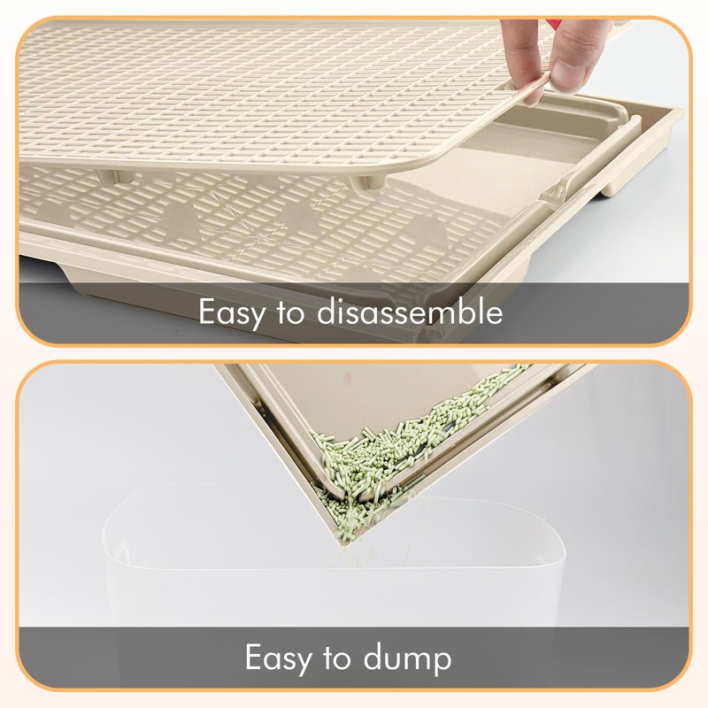 Rarenut 2Pack Cat Litter Mat 16.5"x11.2" Litter Mat, Expandable Interlocking,