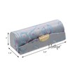 Pale Blue Lipstick Case with Brocade Design
