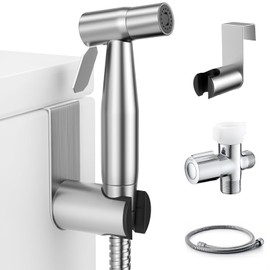 Fekivasy Hot and Cold Handheld Bidet Sprayer for Toilet, Warm Water Bidet with Adjustable Pressure, Muslim Shower Bidet Warm Water for Feminine Wash