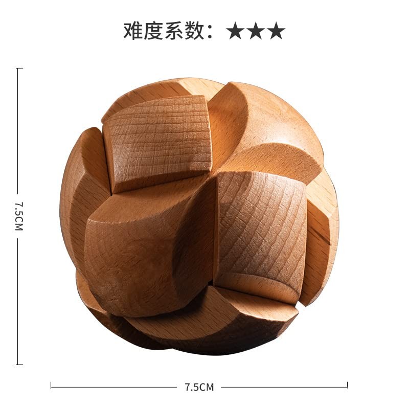 BM-STORE Wooden Puzzle, Killing Time, 3D Puzzle, Stress Relief, Toy