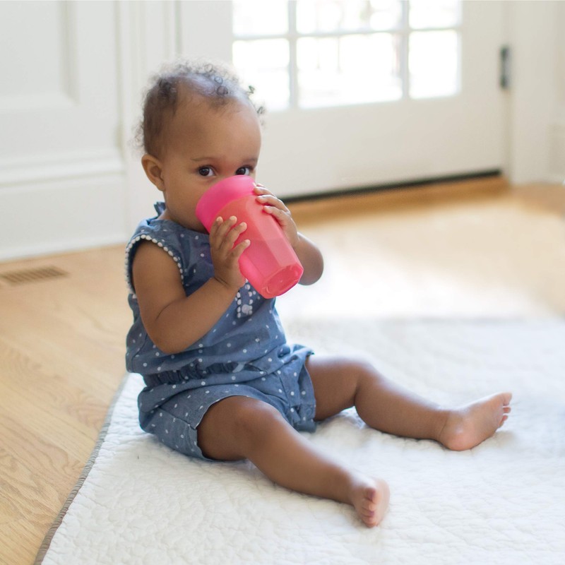 Taza de entrenamiento 2, Rosa, turquesa