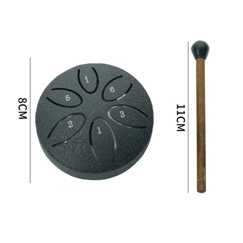 Steel Tongue Drum 3 Inch 6 Notes Percussion Instrument Balmy