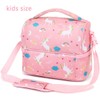 FlowFly Kids Double Decker Cooler Insulated Lunch Bag Large Tote