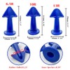 3Pcs Caulk Nozzle Applicator Sealant Finishing Tool,Reusable Applicator,Silicone Caulking Tools(Blue-6.5R,10R,13R)