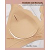 WOWENY Seamless Bra without Underwire Padded Push Up Curve Non-Wired