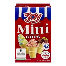 Mini Cups - Mini Cones for Ice Cream & Desserts - 42 ct (Pack of 8)