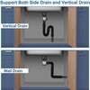 RODISHOMM Siphon Drain Pipe Kit for Sink, Odour-Proof Drain Fitting