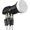 TechniSat Universal Quad LNB, Quattro-Switch LNB - 4 Subscribers for