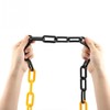 1 x plastic chain, 10 mm x 5 m warning