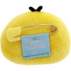 San-X Rilakkuma Emojizu Plush Stuffed Toy Badge Kiiroitori B AB27106