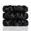 Feivea 3Pcs 22 Momme 100% Mulberry Silk Scrunchies for Women,