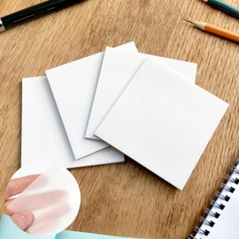 Transparent Sticky Notes, 200 Clear Sticky Notes, See Through Tracing Notes for Annotation by unel (200)