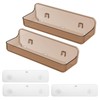Diesisa 2pc Acrylic Wall Mounted Shower Caddy, Adhesive Shelf, Bathroom
