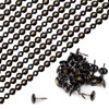 Antrader Upholstery Tacks Strips 10Pcs 1Meters Decorative Nail Strips Trim