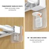 16 Pieces Punch Free Shelf Brackets with 1 Plastic Scraper