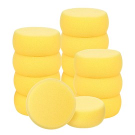 hautllaif 6pcs 2.5x7.5cm Round Artist Sponges Craft Set,Perfect for Face Painting,Art Projects Sponge Brushes for Painting,Art Supplies,Small Synthetic Sponges for Face Paint,Sponge Wiping Essential