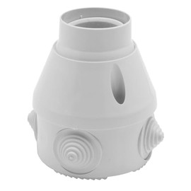 Waterproof E27 Lamp Holder with Base, Ideal for Outdoor Lighting and Wet Rooms