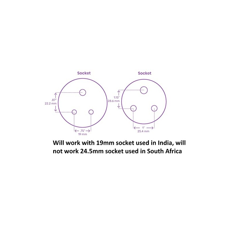 ShaniTech India 3 Pin to UK Travel Tourist Adaptor Converter