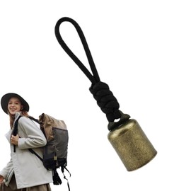 Bear Bells for Hiking - Metal Vintage Bear Bell Hiking Bell | Multi-Purpose Outdoor Supplies Bag Pendants with Silencer for Hiking & Climbing