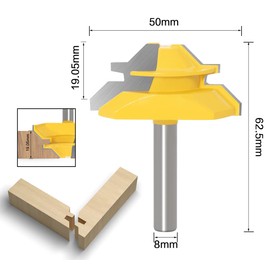 APlus 45 Degree Mitre Glue Cutter Router Bit Woodworking Cutter Cutting Tool for Engraving Machine Trimming Machine